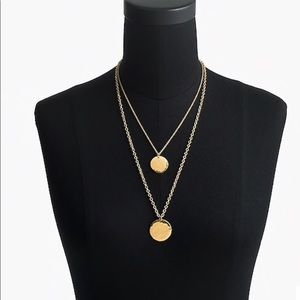J Crew Layered coin necklace